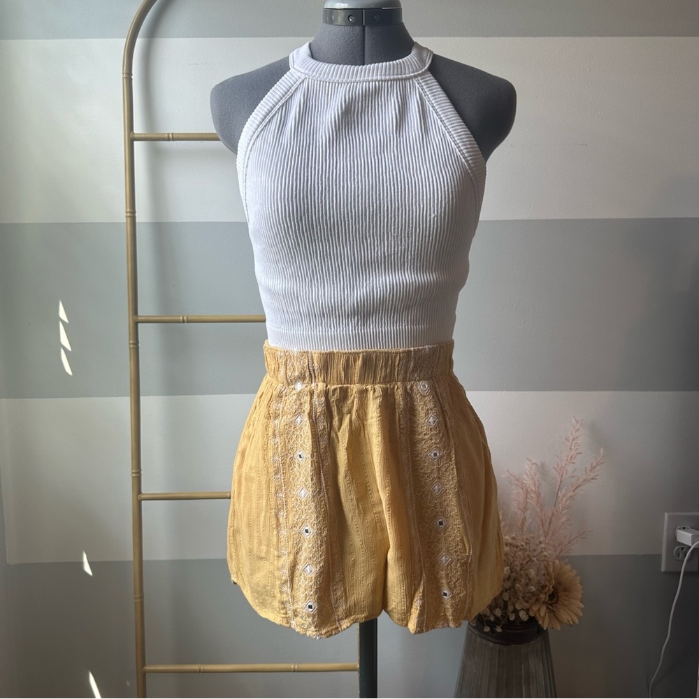 American Eagle Outfitters Yellow Soft Shorts